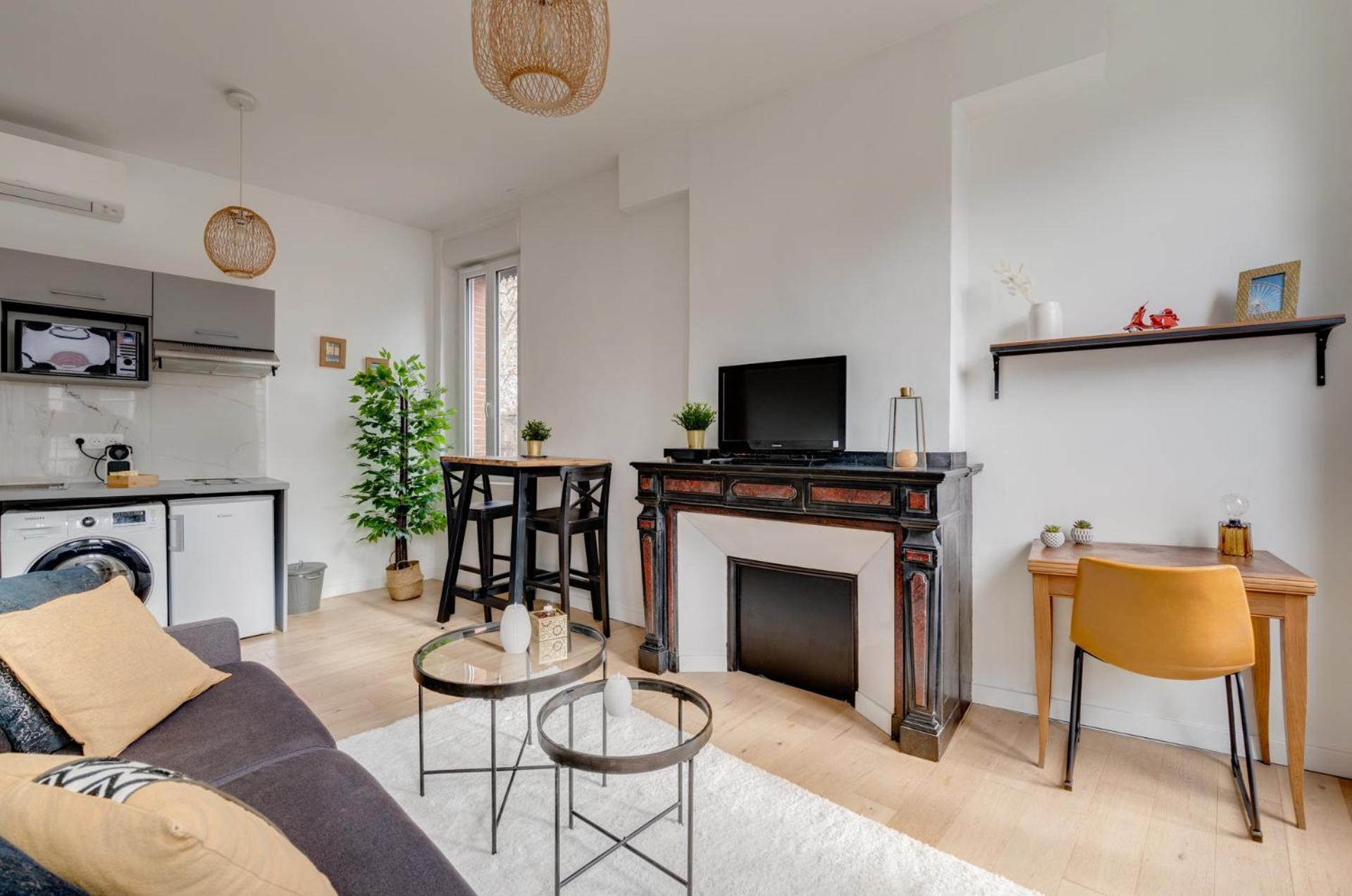 Studio Chic Et Lumineux, Garage, Wifi, Clim Toulouse Extérieur photo
